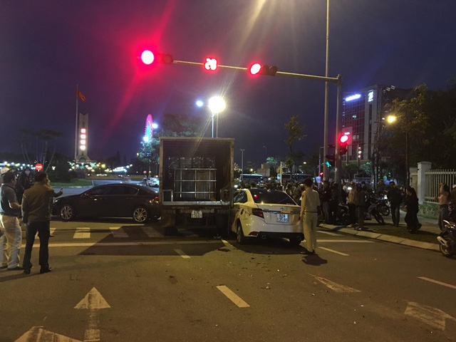 Hiện trường vụ tai nạn.