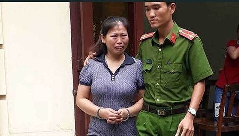 Bị c&aacute;o Trương Thị Thu. Ảnh VNN.