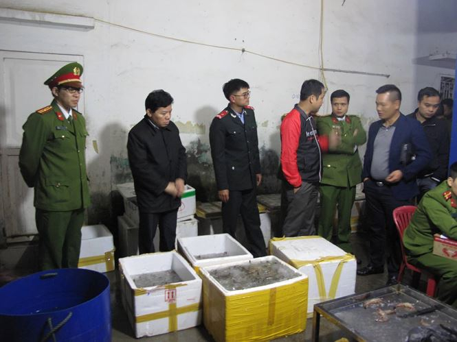 Đo&agrave;n kiểm tra li&ecirc;n ng&agrave;nh ph&aacute;t hiện cơ sở bơm tạp chất v&agrave;o t&ocirc;m chết.