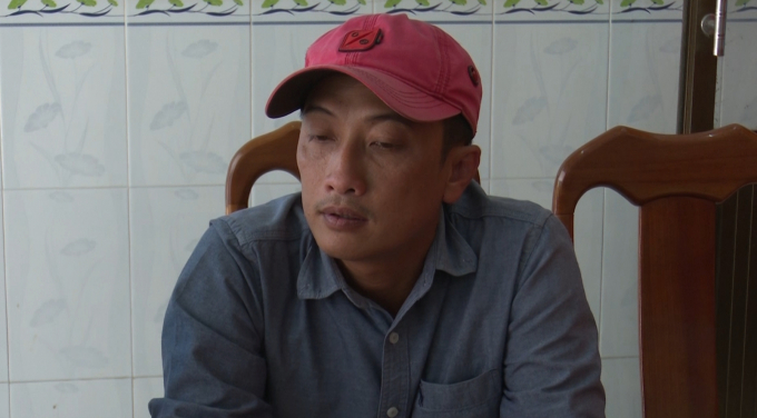 T&agrave;i xế Dũng tại cơ quan c&ocirc;ng an (Ảnh: Anh Tuấn)