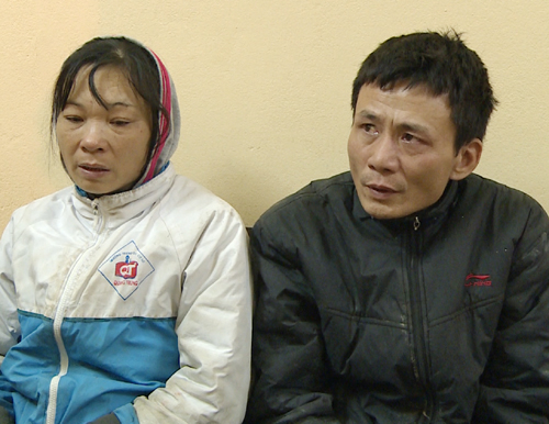 2 đối tượng Đinh Quốc Tuấn v&agrave; Phạm Thị Xuyến. (Ảnh: C&ocirc;ng an Thanh H&oacute;a)