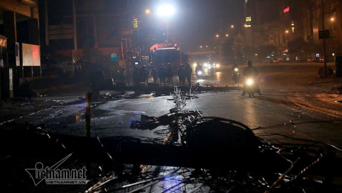 Hiện trường vụ việc. Ảnh Vietnamnet.