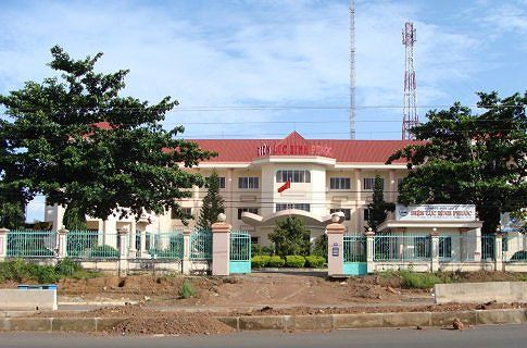 C&ocirc;ng ty Điện lực B&igrave;nh Phước nơi nhiều người bị L. lừa vay tiền trả l&atilde;i suất cao.