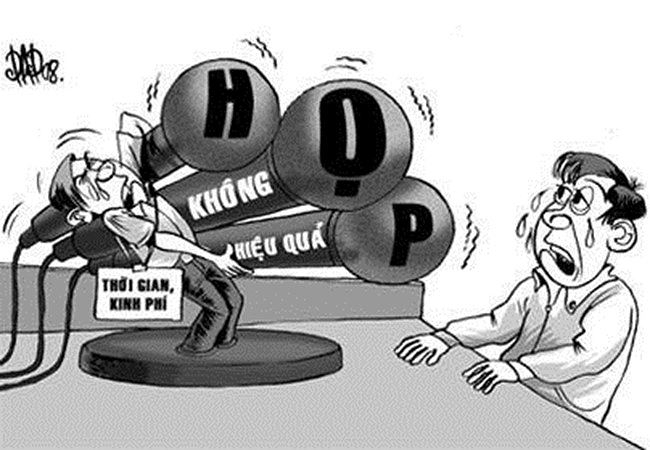 Chuyện l&atilde;ng ph&iacute; trong nhiều cuộc họp, hội nghị vẫn c&ograve;n phổ biến.