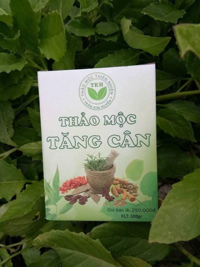 Sản phẩm Thảo mộc tăng c&acirc;n của Trần Kim Huyền