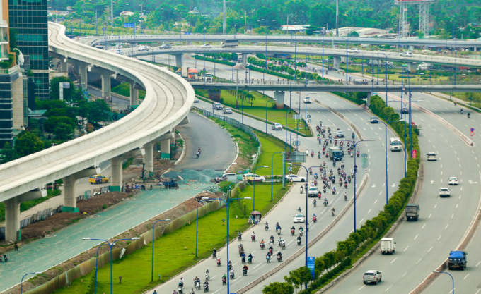 Tuyến metro số 1 Bến Th&agrave;nh - Suối Ti&ecirc;n.