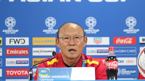 HLV Park Hang Seo chia sẻ khi được hỏi về những phương &aacute;n tấn c&ocirc;ng của ĐT Việt Nam trước Yemen ở cuộc họp b&aacute;o chiều ng&agrave;y 15/1.