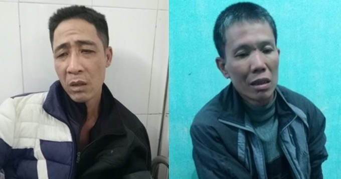 Cặp đ&ocirc;i Thiện, B&igrave;nh thời điểm mới bị bắt.