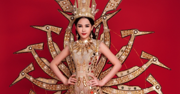 Ngân Anh mang hình tượng mẹ Âu Cơ đến Miss Intercotinental 2018