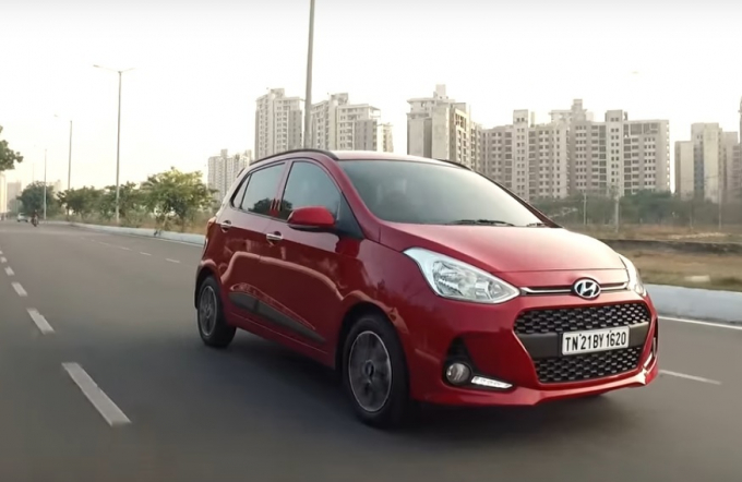 Hyundai i10 c&oacute; gi&aacute; khoảng 150 triệu đồng tại Ấn Độ. Ảnh: CarblogIndia