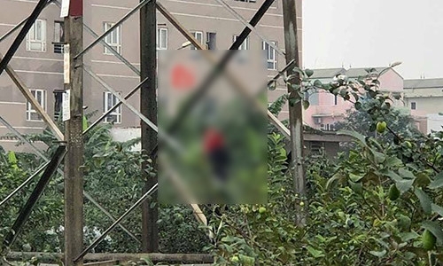 Bàng hoàng phát hiện hi thể người đàn ông đầu bịt vải kín, hai tay trói chặt trên cột điện
