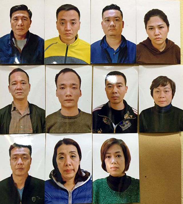 C&aacute;c đối tượng trong ổ nh&oacute;m bị bắt giữ.