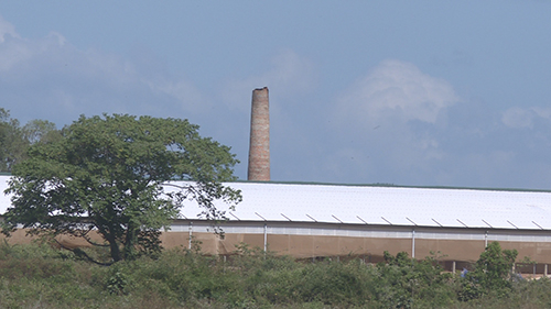 L&ograve; gạch của &ocirc;ng Nguyễn Văn Huynh&nbsp;-&nbsp;chủ doanh nghiệp Huynh Hạnh, vẫn ngang nhi&ecirc;n đầu tư x&acirc;y dựng.