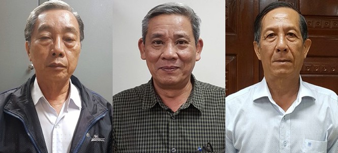 Ba bị can Kim Phát, Tôn Thanh và Văn Thanh