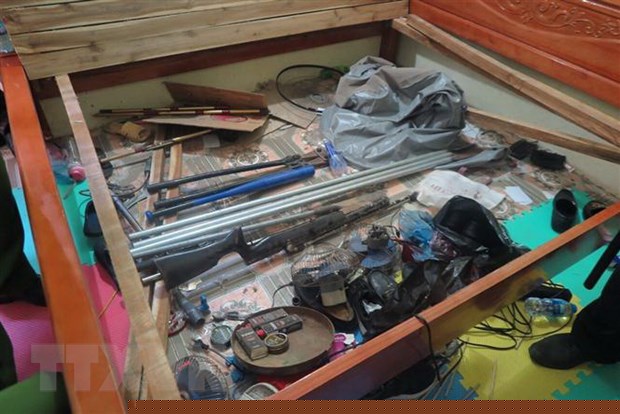 Tang vật bị thu giữ trong chuyên án. (Nguồn: TTXVN)