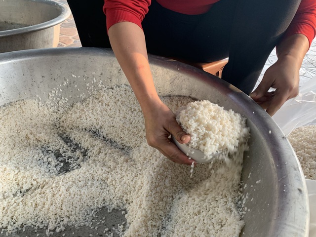 Gạo nếp gói bánh phải là loại nếp nhung hoặc nếp cái hoa vàng - những loại nếp ngon có tiếng.