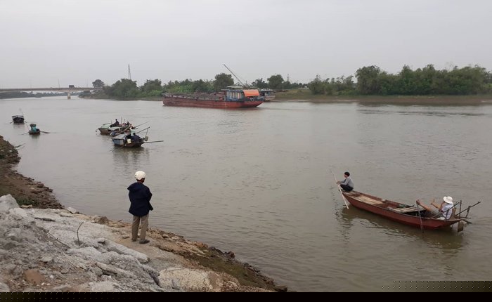 Khu vực nơi vợ chồng anh Q. gặp nạn.