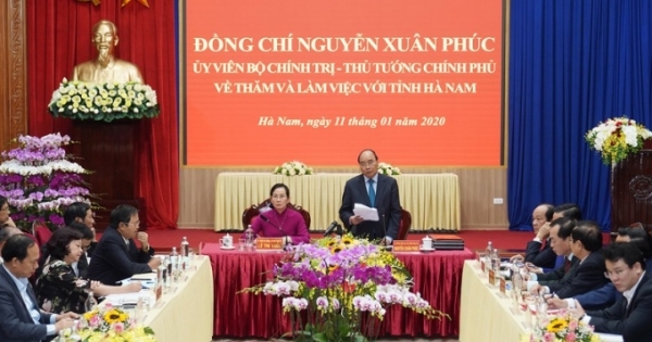 Thủ tướng làm việc với lãnh đạo chủ chốt tỉnh Hà Nam