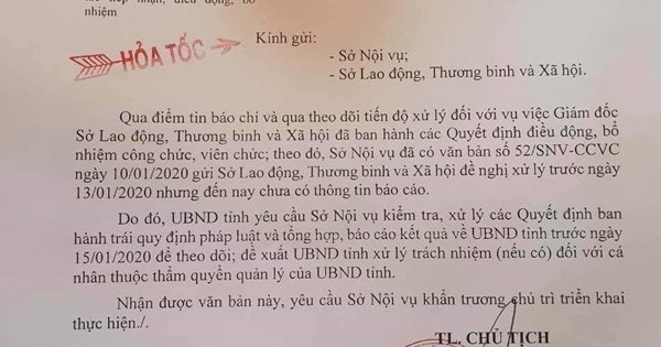 Gia Lai ra công văn hỏa tốc vụ Giám đốc bổ nhiệm kiểu “chuyến tàu vét“