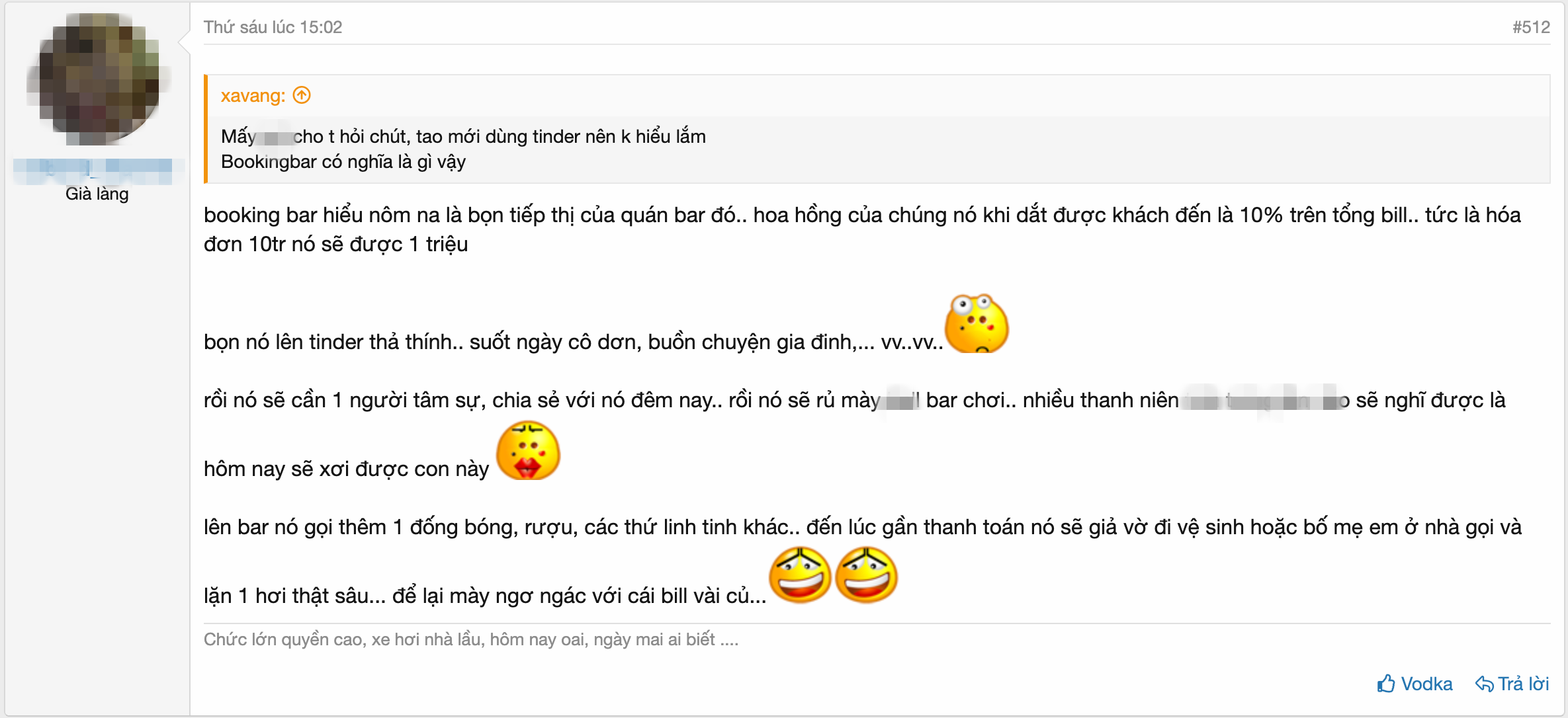 Một giải thích về booking girl.