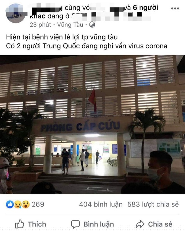 T. đăng tin sai sự thật về virus Corona.