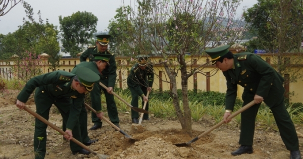 Bộ đội Biên phòng Lào Cai phát động Tết trồng cây