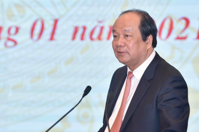 Bộ trưởng, Chủ nhiệm Văn phòng Chính phủ Mai Tiến Dũng cho biết tại cuộc họp báo sáng 4/1 (ảnh: Đoàn Bắc)