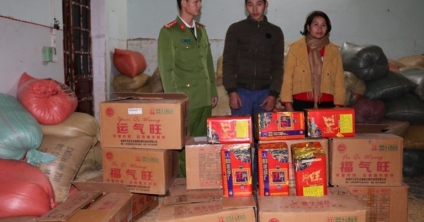 Điện Biên: Phát hiện 202kg pháo nổ giâú trong xe chở thóc