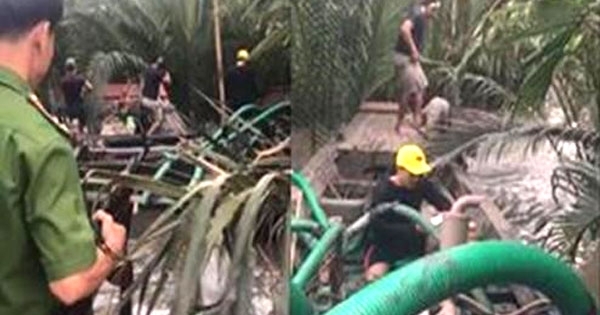 Đồng Nai: "Cát tặc" nhấn chìm phương tiện để bỏ trốn khi bị phát hiện