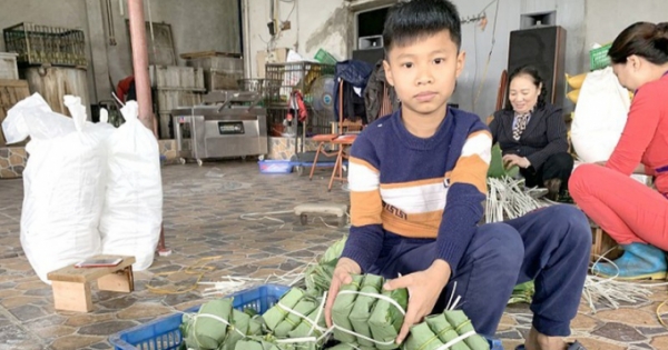 Tìm vị Tết ở làng bánh chưng Tranh Khúc