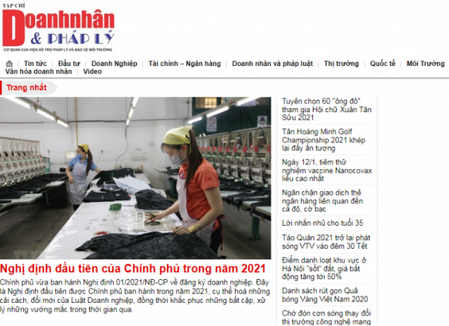 Báo Thời báo Doanh nhân chuyển thành Tạp chí Doanh nhân và Pháp lý