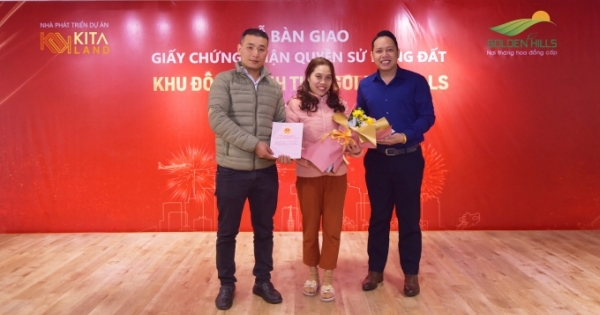 KITA Land bàn giao giấy chứng nhận quyền sử dụng đất dự án Golden Hills