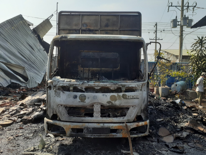 Hiện trường đám cháy