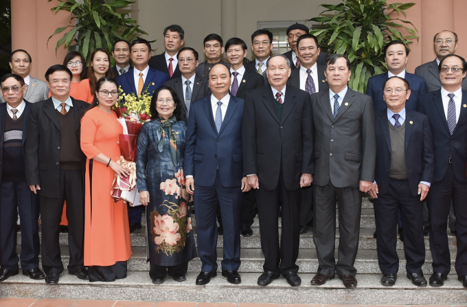 Thu tuong va cac hoi vien Hoi nan nhan chat doc da cam