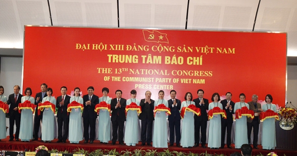 Khai trương Trung tâm Báo chí Đại hội XIII