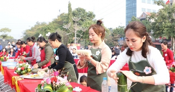 Bắc Giang: Thi gói bánh chưng, nét đẹp độc đáo ở huyện Hiệp Hoà
