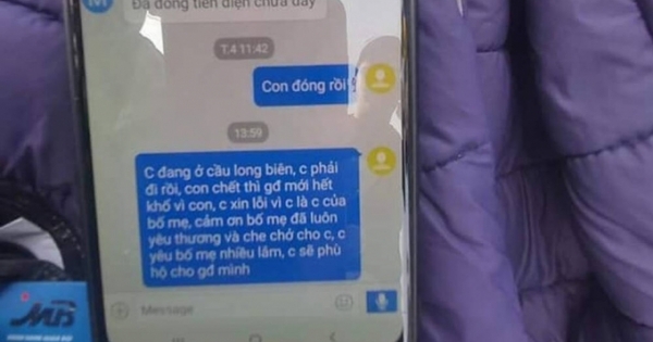 Bàng hoàng trước tin nhắn: "Con phải đi rồi, con chết thì gia đình mới hết khổ" của nam thanh niên nhảy cầu Long Biên tự tử