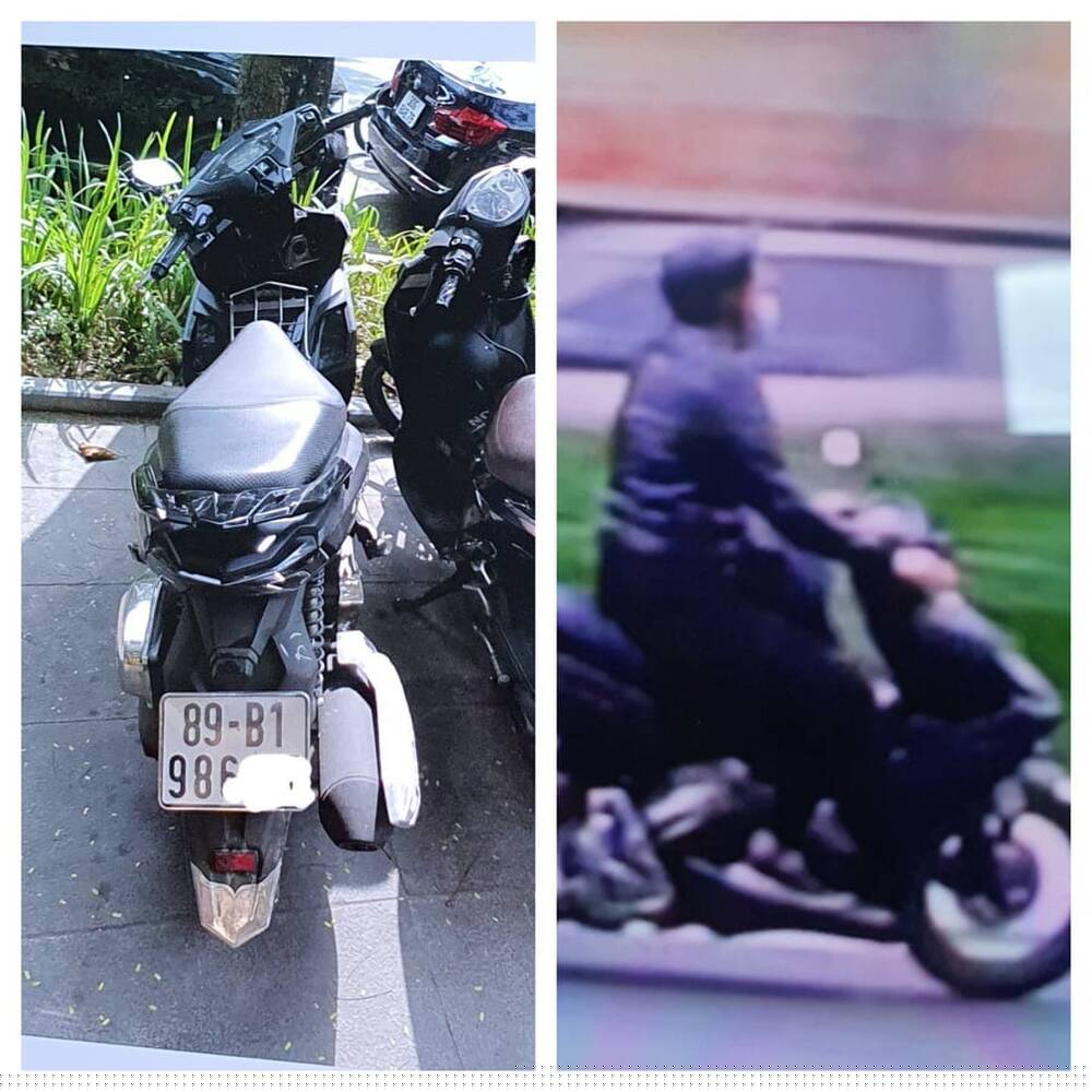 Hình ảnh thanh niên vi phạm được ghi lại.