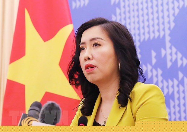 Người phát ngôn Bộ Ngoại giao Lê Thị Thu Hằng. (Ảnh: Lâm Khánh/TTXVN)