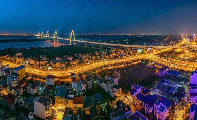 Hà Nội phấn đấu xây dựng ngày càng giàu đẹp, văn minh, hiện đại. Ảnh: moc.gov.vn