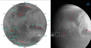 Trung Quốc công bố những hình ảnh mới của Sao Hỏa