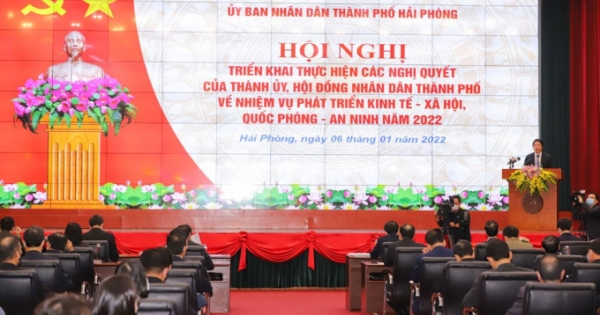 Hải Phòng: Xác định 10 nhóm nhiệm vụ chủ yếu trong năm 2022