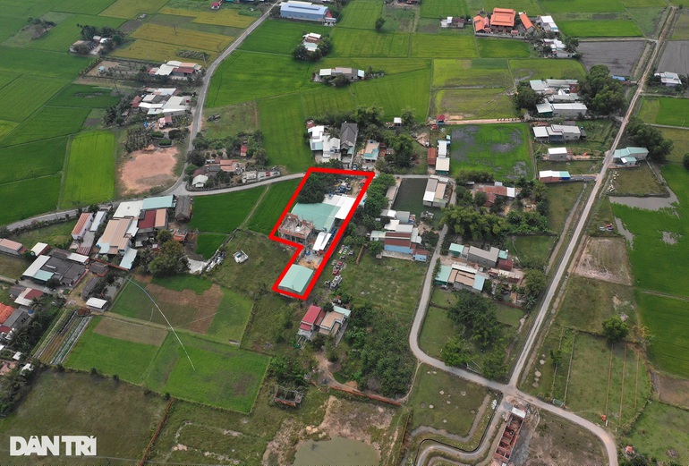 Tịnh thất Bồng Lai nhìn từ trên cao (Ảnh: Hải Long). 