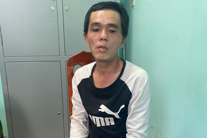 Đối tượng Nguyễn Minh Tuấn tại cơ quan Công an.