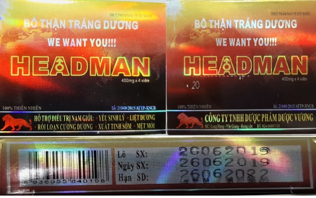 Phát hiện 02 thực phẩm chức năng chứa chất kích dục tương tự Viagra