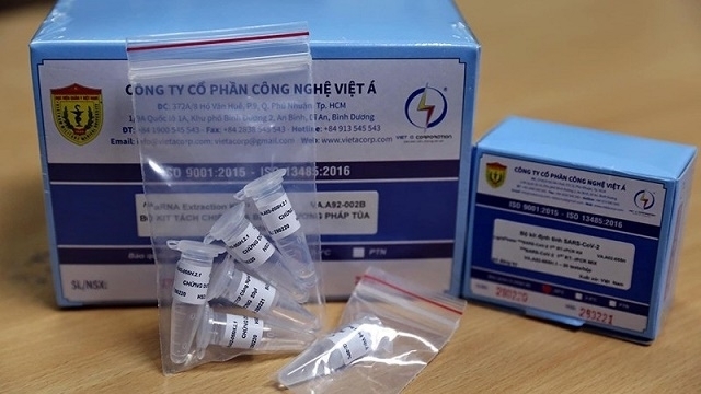 Kit xét nghiệm Covid-19 của Công ty Việt Á. Ảnh: Internet.