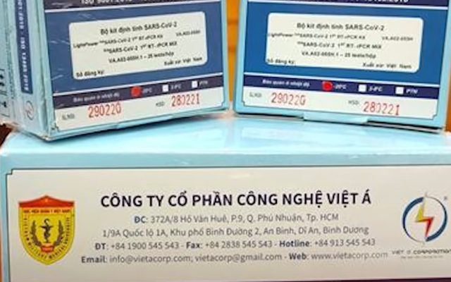 Việt Á nhập kit xét nghiệm từ Trung Quốc, nhập tiền chục bán tiền trăm