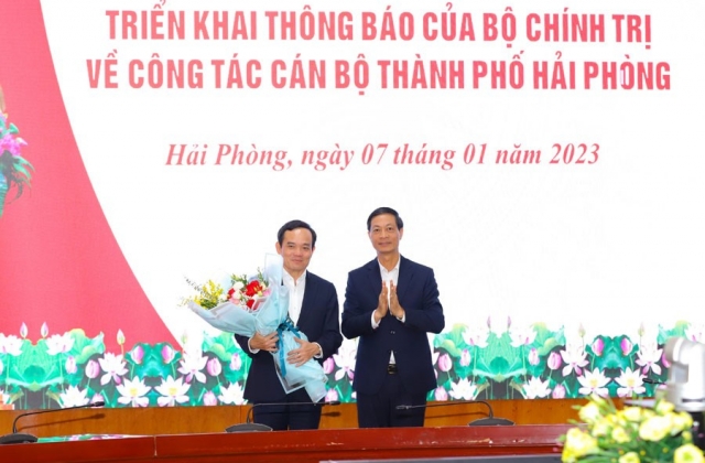 Ông Đỗ Mạnh Hiến điều hành hoạt động của Đảng bộ thành phố Hải Phòng