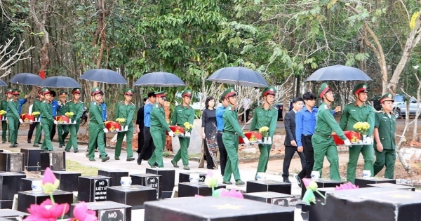 Bình Phước: Đưa 50 hài cốt liệt sĩ hồi hương trước thềm Tết Nguyên đán 2023
