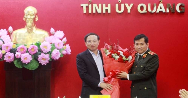 Thiếu tướng Đinh Văn Nơi tham gia Ban Thường vụ Tỉnh ủy Quảng Ninh nhiệm kỳ 2020 - 2025